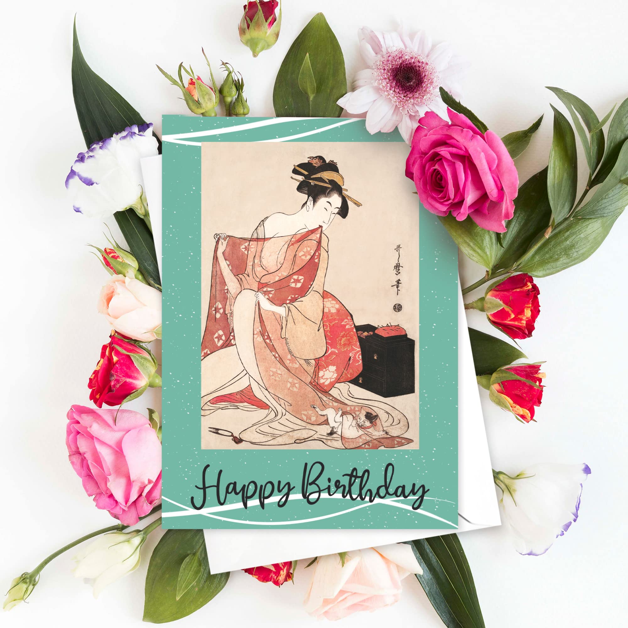 Biglietti d'auguri di buon compleanno – giapponese Ukiyo-e